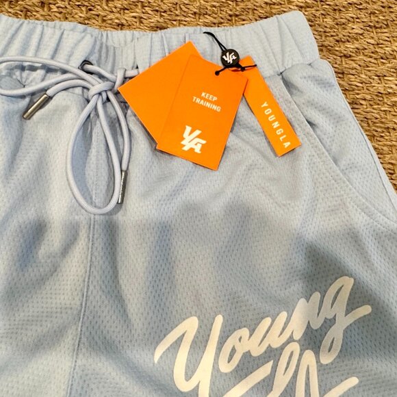 NWT!! YoungLA 104 Legacy Shorts Carolina Blue - Medium - Picture 4 of 5